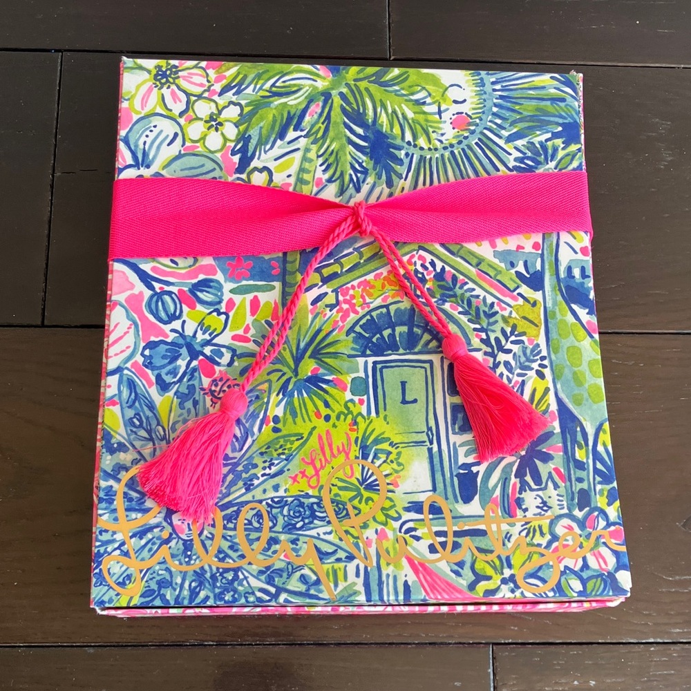 LILLY PULITZER Harp Cashmere Wrap/Poncho Prosecco Pink With Bows OS NWT - Picture 10 of 10